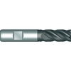 HSCo-XP medium length roughing end mill with weldon shank DIN 844 K HHR Super-G coated 4-cutter  Ø6X57mm